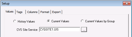 Current Values